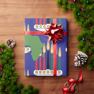 Papel De Presente Abstrato Geométrico Kwanzaa Wrappaper