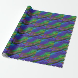 Papel De Presente Abstrato Marble - Exemplo Colorido