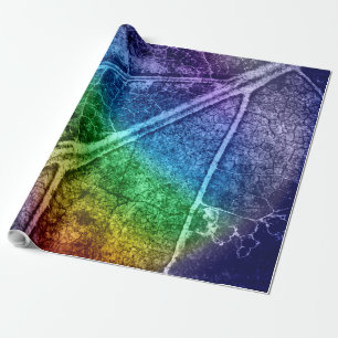 Papel De Presente Abstrato Modern Leaf Pastel nº 2