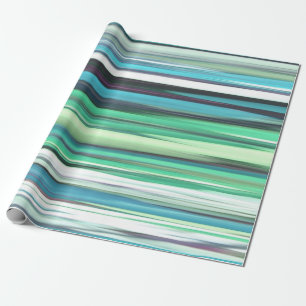 Papel De Presente Abstrato nº 2: borrão azul-aqua