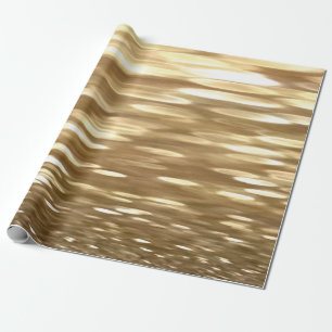 Papel De Presente Abstrato nº 3: Shimmer Dourado