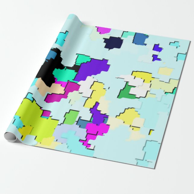 PAPEL DE PRESENTE ABSTRATO PADRÃO _ 66 (Desenrolado)