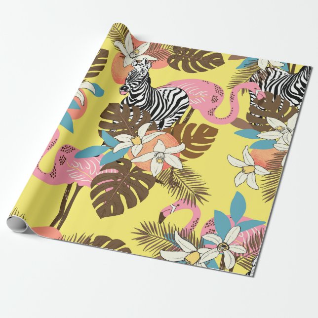 Papel De Presente Abstrato pintou, à mão, um fundo ininterrupto para (Desenrolado)