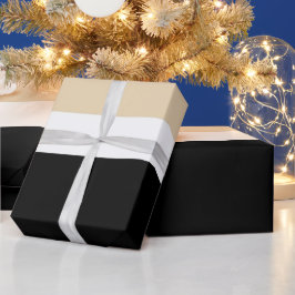 Papel De Presente Abstrato preto bege