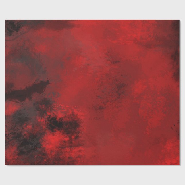 Papel De Presente Abstrato preto e vermelho moderno - Criativo e art (Aberto)
