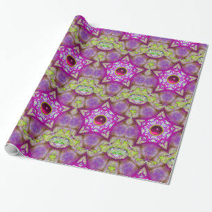 PAPEL DE PRESENTE ABSTRATO RED PINK PURPLE FUCHSIA COMEÇA COM GEMS