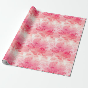 Papel De Presente Abstrato Rosa e Branco