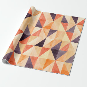 Papel De Presente Abstrato sem costura com mosaico triangular e
