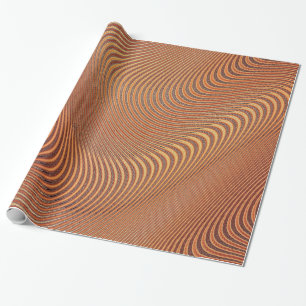 Papel De Presente Abstrato Wavy Strike Patternos Linhas 1