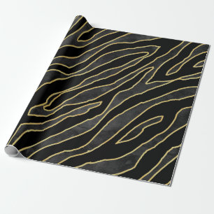 Papel De Presente Abstrato zebra listrada. Ilustração de impressã
