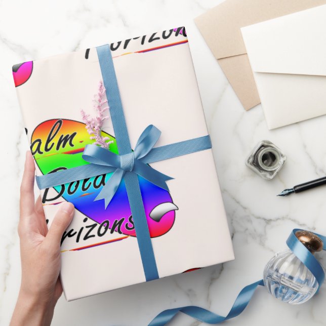 Papel De Presente Acalme horizontes ousados surfando (Presentear)