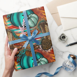 Papel De Presente Ação de Graças Ocidental