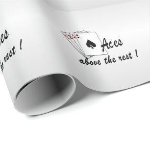 Papel De Presente Aces Acima do Saco de Tota do Resto