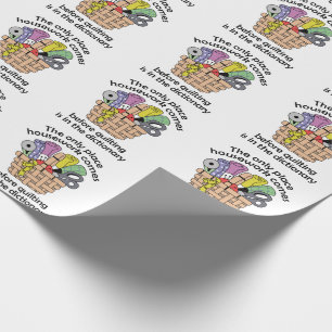 Papel De Presente Acolchoado antes dos trabalhos domésticos