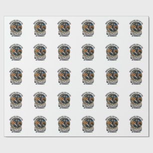 Papel De Presente Acompanhante de voo bruxa vassoura de Halloween qu