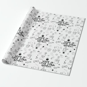 Papel De Presente 'Acorde. Ame Corgi. Repita.' Brincadeiras Divertid