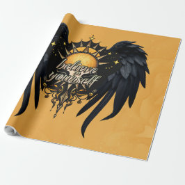 Papel De Presente Acredite em si mesmo, uma carta