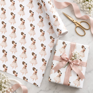 Papel De Presente Acrilata bailarina de balé quebra-nozes Natal