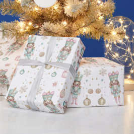 Papel De Presente Acrilista de Natal & Bailarina 