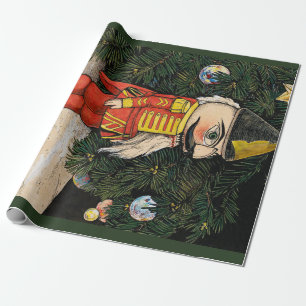 Papel De Presente Acrilista de Natal sob a Árvore de Natal