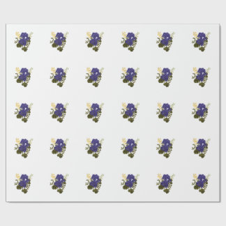 Papel De Presente Adesivo Botânico Vintage