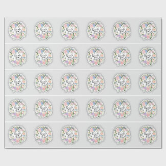 Papel De Presente Adesivo de agradecimento