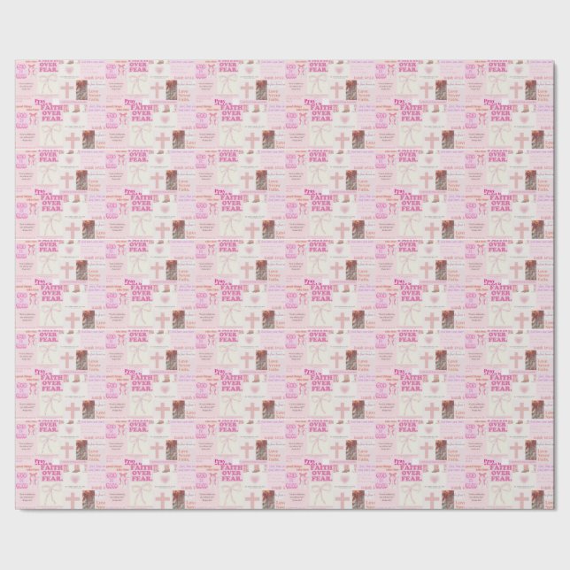 Papel De Presente Adesivo Fiel Rosa (Barra)