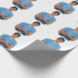 Papel De Presente Adesivos de Jogadores de Futebol Marroquinos