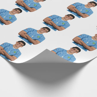 Papel De Presente Adesivos de Jogadores de Futebol Marroquinos