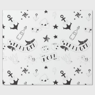 Papel De Presente Adesivos Tattoo Flash Hope