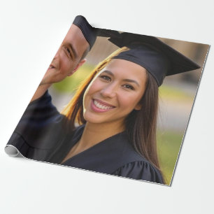 Papel De Presente Adicionar Foto de Formatura Personalizar