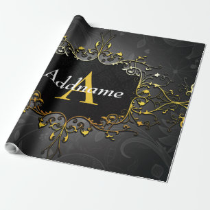 Papel De Presente Adicionar seu nome e inicial