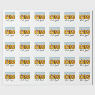 Papel De Presente Adicione o seu nome de foto: bridesmaid squad brid