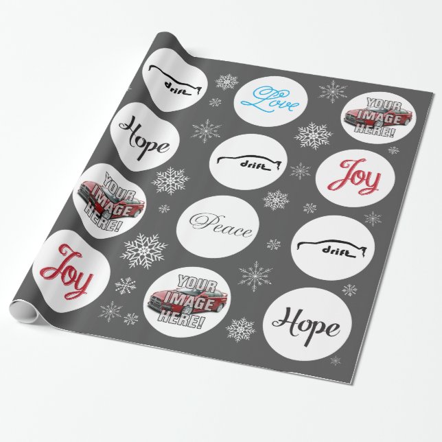 Papel De Presente Adicione sua foto! Mitsubishi Evo X (Desenrolado)