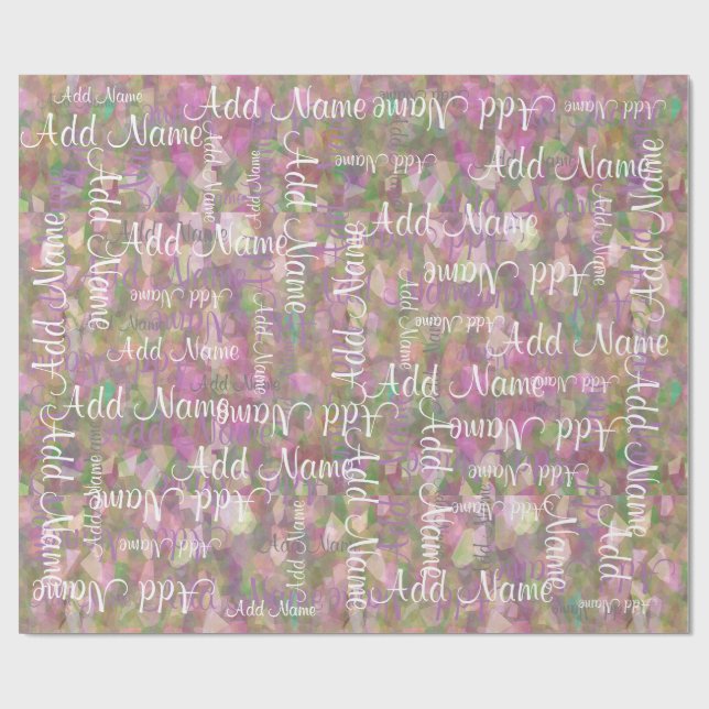 Papel De Presente Adicione um nome (Aberto)