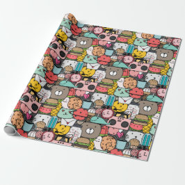 Papel De Presente Adorable critters wrapping paper