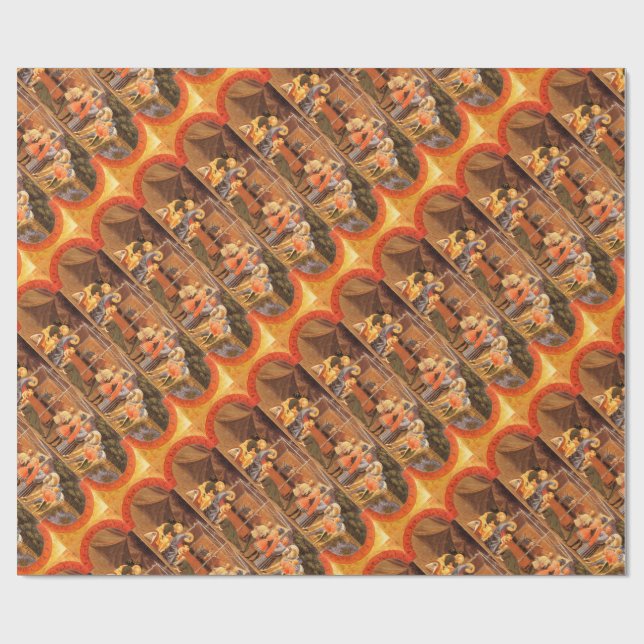 PAPEL DE PRESENTE ADORAÇÃO DE MAGI (Aberto)