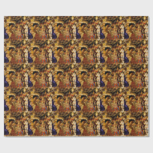 Papel De Presente Adoração dos Magos por Gentile da Fabriano