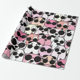 Papel De Presente Adorável Design de Padrão Temático de Cachorro