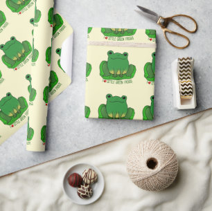 Papel De Presente Adoro Sapos