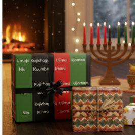 Papel De Presente African Heritage Kwanzaa Nguzo Saba Principles 