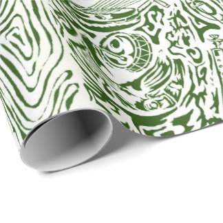 Papel De Presente African music instruments wrapping paper