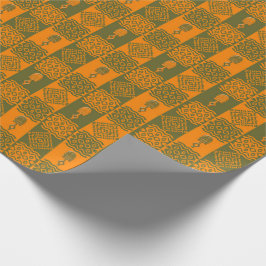 Papel De Presente Africano geométrico étnico