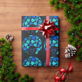 Papel De Presente Afro Diva Azul