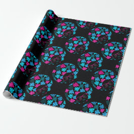 Papel De Presente Afro Diva Turquesa & Rosa Quente