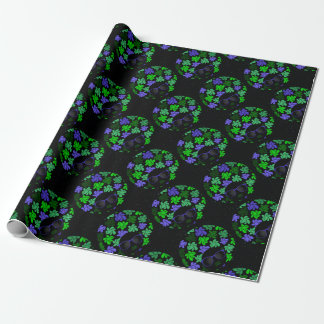 Papel De Presente Afro Diva Verde & Azul