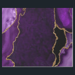 Papel De Presente Ágata Brilhante Falsa Roxa e Dourada<br><div class="desc">Este papel de embrulho elegante e glamoroso é versátil e pode ser usado para dar presentes ou para projetos de arte e artesanato. É ideal para qualquer ocasião, como aniversários, casamentos, chá de noiva, chá de bebê, aniversários de casamento ou presentes em geral. Apresenta ágata marmorizada roxa em um fundo...</div>