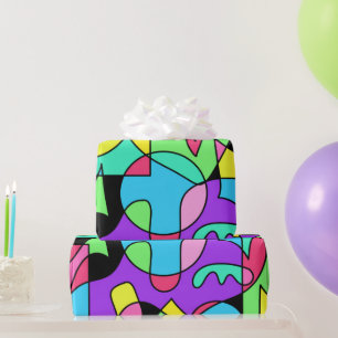 Papel De Presente Agite Tudo (em preto)