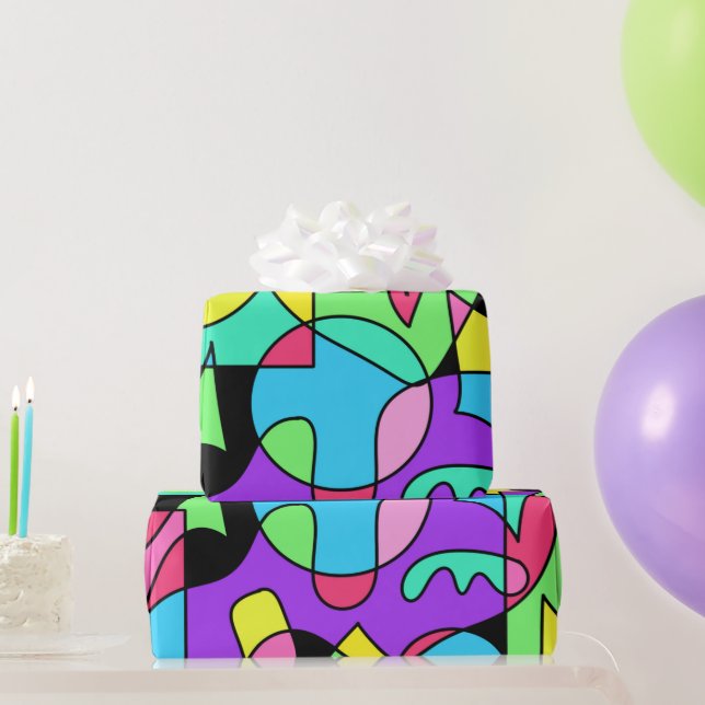 Papel De Presente Agite Tudo (em preto) (Presentes para festas)