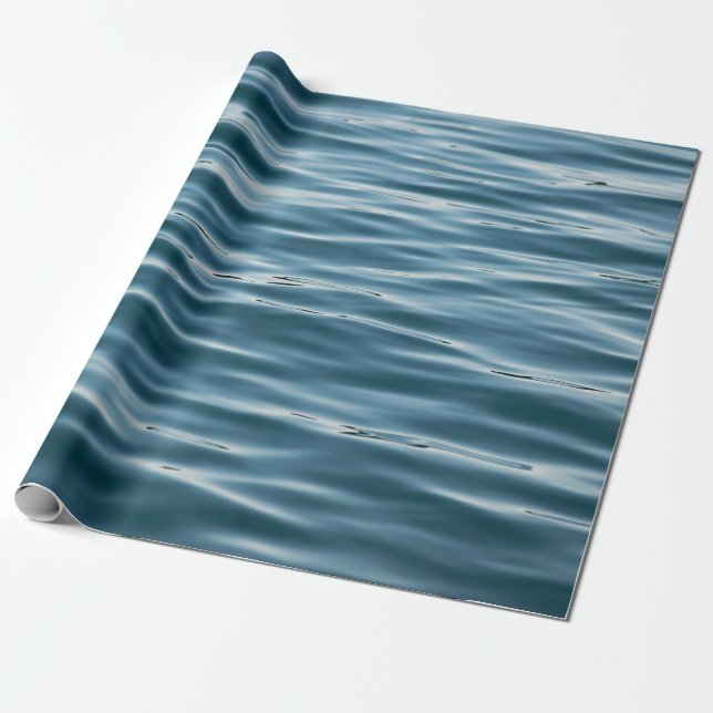 Papel De Presente Água do mar de manhã (Desenrolado)
